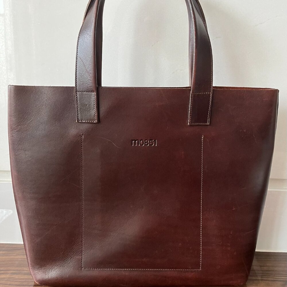 m0851 Tote Brown Leather